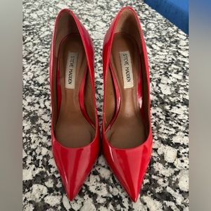 Steven Madden red high heels